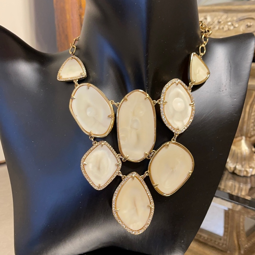 Stella & Dot crystal bib  necklace
